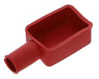 Renault - Battery pole protecting cap from rubber. Color: red. Length: 52mm. Width: 35mm. Short side