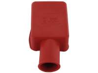 Renault - Battery pole protecting cap from rubber. Color: red. Length: 52mm. Width: 35mm. Short side