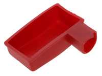 Alle - Battery pole protecting cap from rubber. Color: red. Length: 52mm. Width: 35mm. Long side 