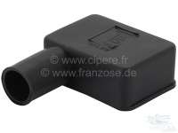 Citroen-2CV - Battery pole protecting cap from rubber. Color: black. Length: 52mm. Width: 35mm. Long sid
