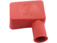 Citroen-DS-11CV-HY - Battery pole protecting cap from rubber. Color: red. Length: 52mm. Width: 35mm. Long side 