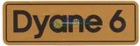 citroen 2cv emblem dyane 6 as label gold black faithful P16894 - Image 1