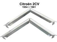 Citroen-2CV - Citroen Chevron, 4 pieces, suitable for corrugated sheet hood, for Citroen 2CV from 1954 t