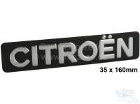 Citroen-DS-11CV-HY - 2CV, Luggage compartment hood. Emblem CITROEN made of metal. Reproduction like original, 3