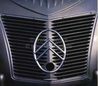Alle - 2CV old, radiator grill, Citroen emblem from aluminum. Suitable for Citroen 2CV to year of
