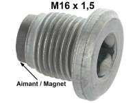 Citroen-2CV - Oil drain screw magnetically, suitable for Citroen 2CV, HY, DS, 11CV (with oil pan out of 