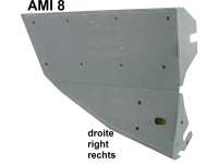 Citroen-2CV - AMI8, front mask repair sheet metal, at the bottom right hand. Suitable for Citroem AMI 8.