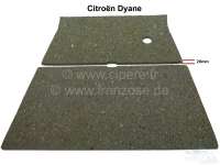 Citroen-2CV - Dyane, bonnet insulation mat (high material density, approx. 20mm thick!). Suitable for Ci