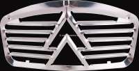 Alle - 2CV, radiator grill aluminum embossed ,with Chevron, 2CV 1961-67. Bad reproduction!