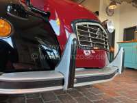 Alle - 2CV, Radiator grill from synthetic, color grey, with black verge. Suitable for Citroen 2CV