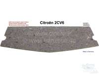 Citroen-2CV - 2CV, bonnet: small insulation mat (self-adhesive). This small insulation mat was glued in 