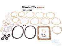 Citroen-2CV - 2CV, 602ccm, engine gasket set without shaft seals. Installed from year of construction 19