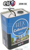 Huile Elf HTX Collection 20W50, 5 litres - Embiellage Collector