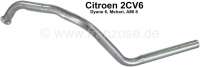 Citroen-2CV - 2CV6, elbow pipe (S-pipe). Good reproduction. Brand manufacturer from Europe. Without fixi