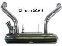Citroen-2CV - 2CV6, front muffler from high-grade steel. This front muffler is a little more simply prod