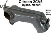 Citroen-2CV - 2CV6, heat exchanger on the right. Suitable for Citroen 2CV6, Dyane 6. Reproduction.