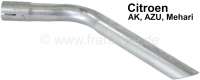 Renault - AK/AZU, tail pipe short, outlet in front of the rear wheel. Also suitable for normal 2CV/M