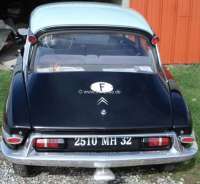 Citroen-2CV - Exhaust cover, mussel-shaped. Material: Aluminum casting polished. Universal fitting. e.g.