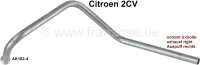 citroen 2cv exhaust system old pipe fender front P90989 - Image 1