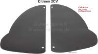 Citroen-2CV - 2CV, Fender rear, stone guards angle foil. (1 pair). Self adhesive.  Reproduction technica