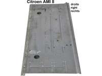 Citroen-2CV - AMI8, floor pan on the right, completely with all connectors and reinforcement. Suitable f