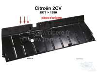 Alle - 2CV, pedal floor plate double. Original, no replica. For all Citroen 2CV with hanging brak