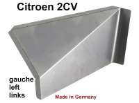 Citroen-2CV - Seat box corner at the rear left. Suitable for Citroen 2CV. That is the diagonal corner pl