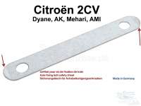 Citroen-2CV - Axle fixing bolt safety sheet. Suitable for Citroen 2CV. Per piece. The sheet metals are e