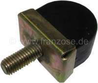 Alle - Rubber stop for the front axle, mounts laterally at the chassis. Suitable for Citroen 2CV,
