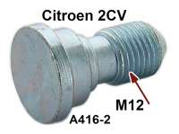 citroen 2cv front axle wheel bolt first version befitting P12399 - Image 1