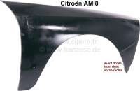 citroen 2cv front wing right ami8 P15372 - Image 1