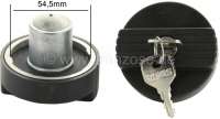 citroen 2cv fuel system filler cap lockable color black P16050 - Image 1