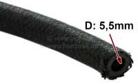 Sonstige-Citroen - Fuel hose black fabric coated, for Citroen 2CV. (between gasoline pump + carburetors. By m