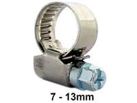 Peugeot - Hose clamp from high-grade steel,7-13 mm, for the gasoline line. Suitable for Citroen 2CV.