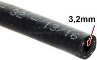 Citroen-DS-11CV-HY - Fuel hose. Inside diameter: 3,2mm. Outside diameter: 8,5mm. By meters. Customer cut, retur