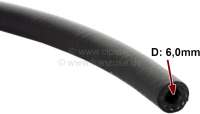 Renault - Fuel hose, only from rubber (not fabic encases). Inside diameter: 6,0mm. The hose is almos