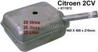 Citroen-2CV - Fuel tank out of sheet metal, suitable for Citroen 2CV, to year of construction 07/1972. 2