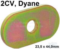 Citroen-2CV - Fuel tank washer oval, reproduction made of metal, galvanizes. The washers are for the sec