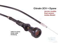 citroen 2cv gas manipulation cable choke final version P10067 - Image 1
