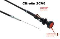 citroen 2cv gas manipulation cable choke latest version dyane square mounting P10912 - Image 1