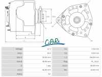 Sonstige-Citroen - Generator 2CV6 + 2CV4, 12 V (large Iskra version). New part! Label manufacturer! Suitable 