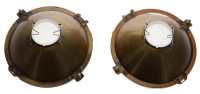 Citroen-2CV - Dyane/Mehari, headlight inserts (2 pieces) original from Infasa in Spain. Suitable for Dya