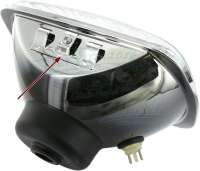 Citroen-2CV - Headlight insert angularly, for headlight casings made of metal. Suitable for Citroen 2CV 