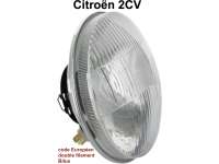 citroen 2cv headlights accessories holder reflector double filament bulb reproduction P14671 - Image 1