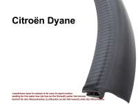 Citroen-2CV - Dyane, rubber (sealing rubber) for the water box (air box on the firewall) under the bonne