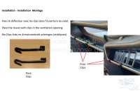 Citroen-DS-11CV-HY - 2CV, ventilation flap, re-fitting grid for air distribution towards the driver. This ingen