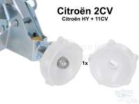 Citroen-DS-11CV-HY - Knob for opening mechanism of the Ventilation shutter. Color white, production from hard p