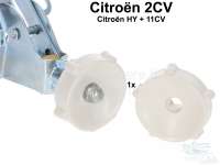 Citroen-2CV - Knob for opening mechanism of the Ventilation shutter. Color cream, production from hard p