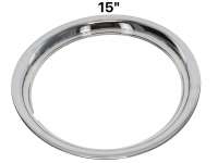 Citroen-2CV - Rim chrome ring from high-grade steel, for rim 15 inch. Per piece!