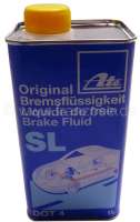 Peugeot - Brake fluid DOT4. 1 liter. Manufacturer ATE. Suitable for all Citroen 2CV to year of const